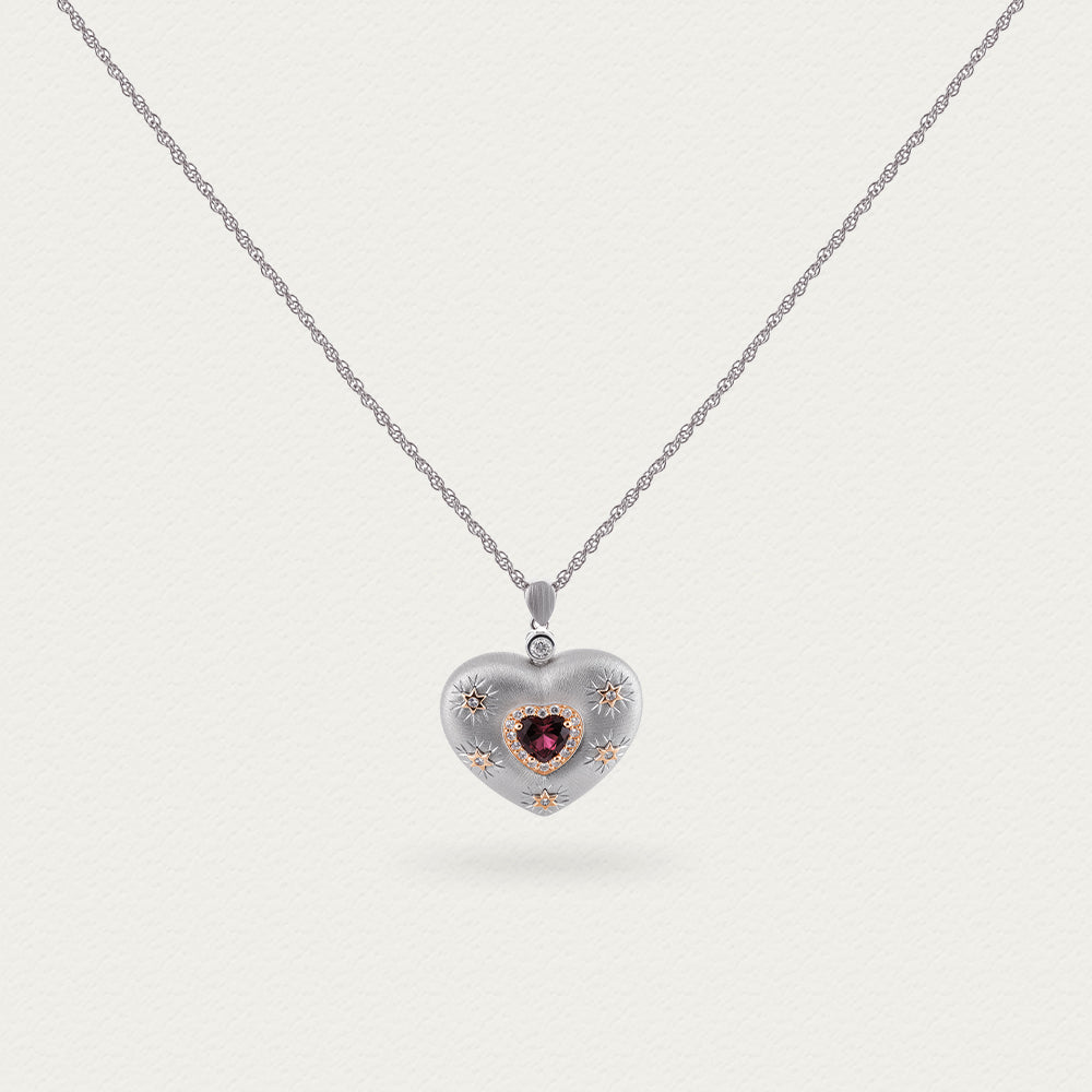 Plato's Heart | D-pow Fine Custom-Made Sterling Silver Love Necklace 49cm (19.3'')