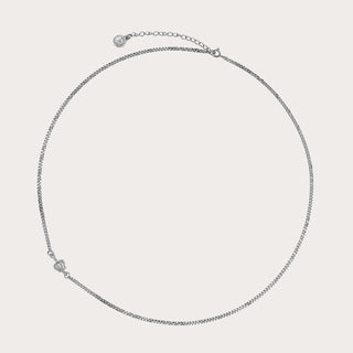 D-POW 925 Sterling Silver Chain Necklace with Spring Clasp - D-POW