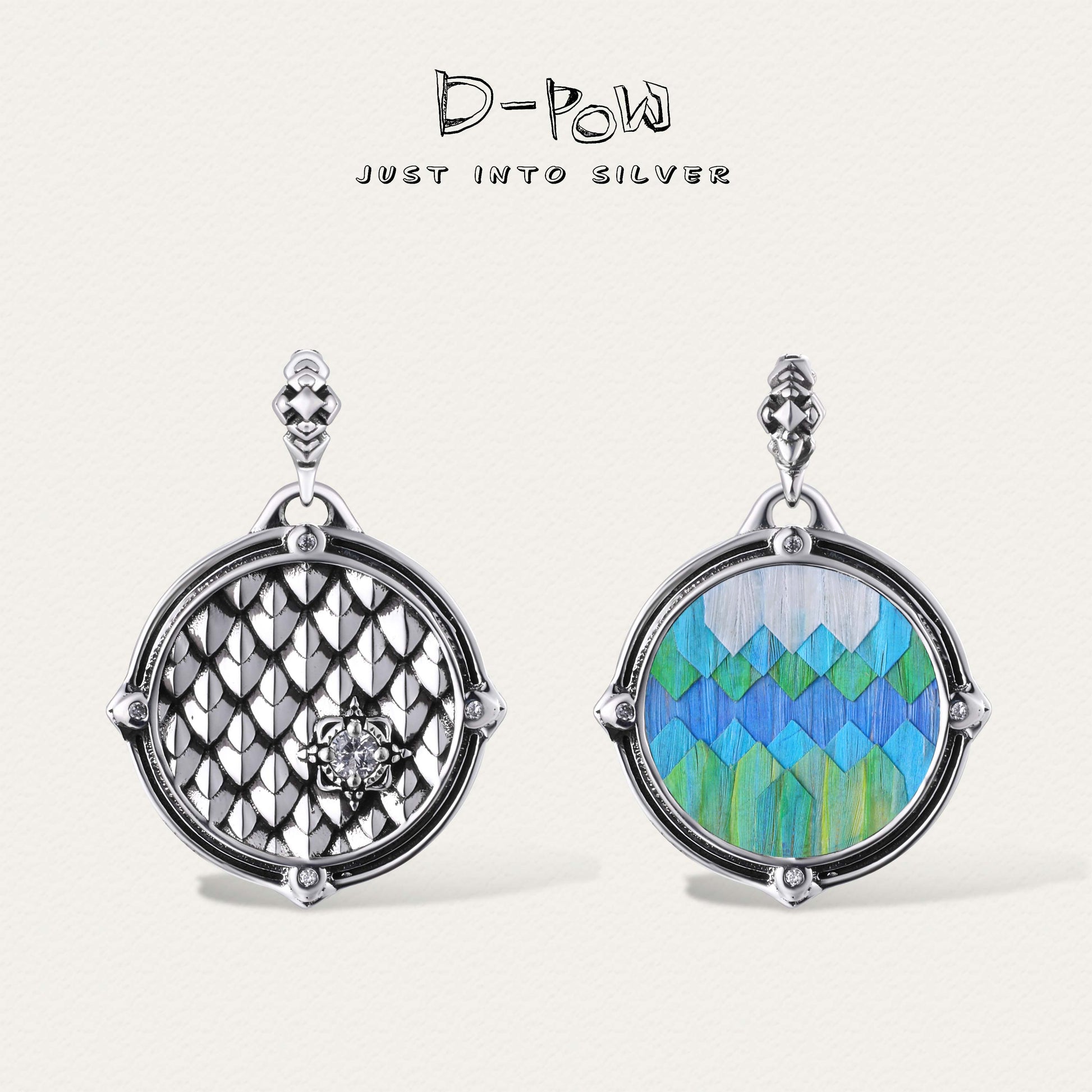 [Aqua Mirage Series] D-POW Dual-Sided Pendant