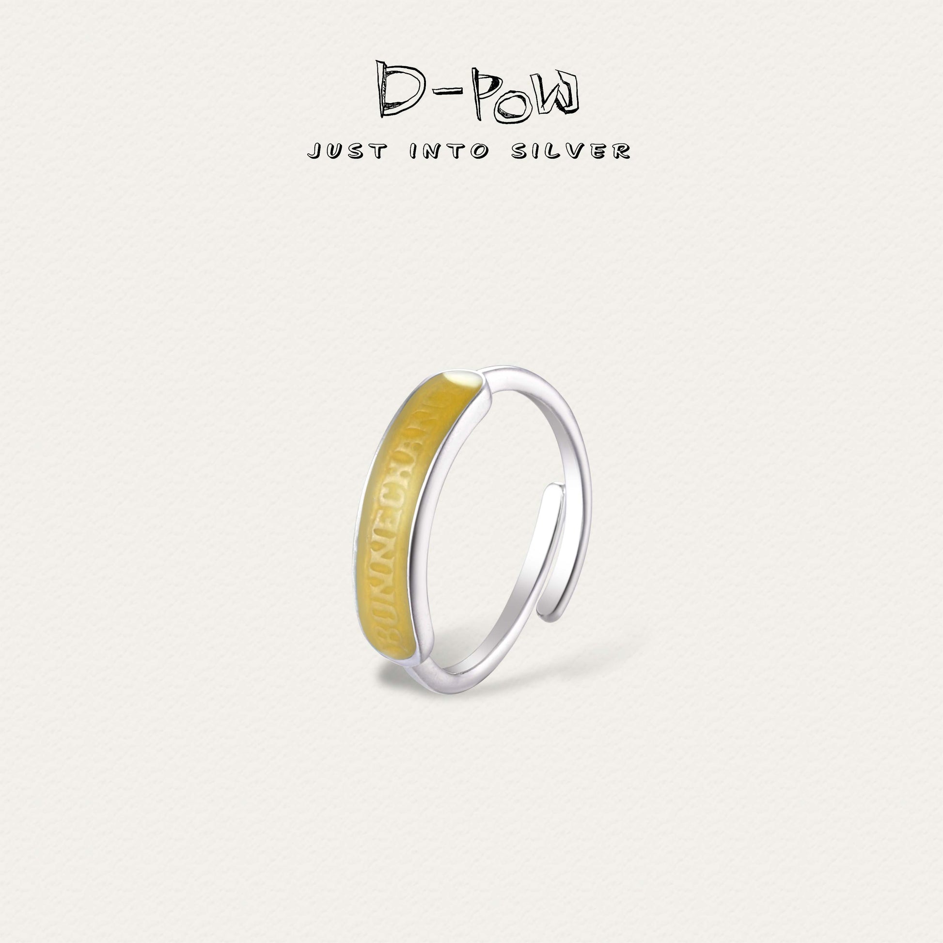 [Bonne Chance] D-POW Lucky Enamel Ring – Delicate, Adjustable, and Always On-Trend