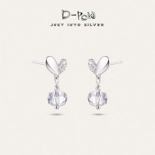 D-Pow Peach Drop Earrings 925 Silver | Cute & Elegant Fashion Jewelry - D-POW