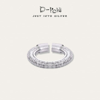 D-POW Spirale Coiled Texture Open Ring - D-POW