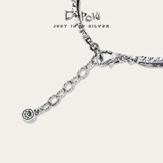 D-POW Sterling Silver Cat Charm Bracelet - D-POW