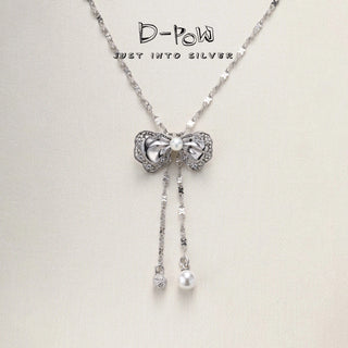 [Miu-Inspired Ballet] D-POW 925 Sterling Silver Pendant Necklace – 66cm
