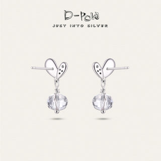 D-Pow Peach Drop Earrings 925 Silver | Cute & Elegant Fashion Jewelry - D-POW