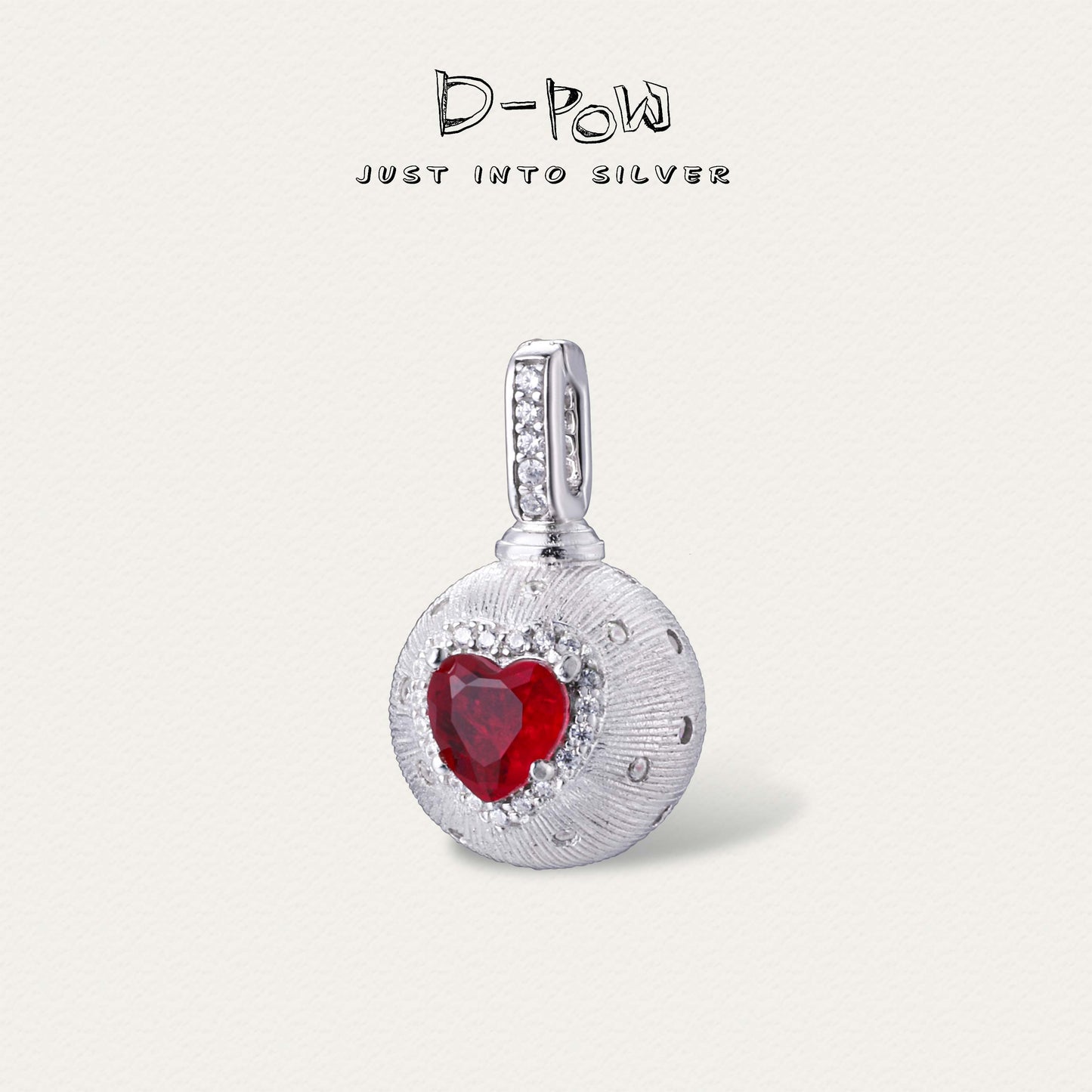 [Cosmic Amour Speical Edition] D-POW Haute Couture Peach-Motif Pendant in 925 Sterling Silver