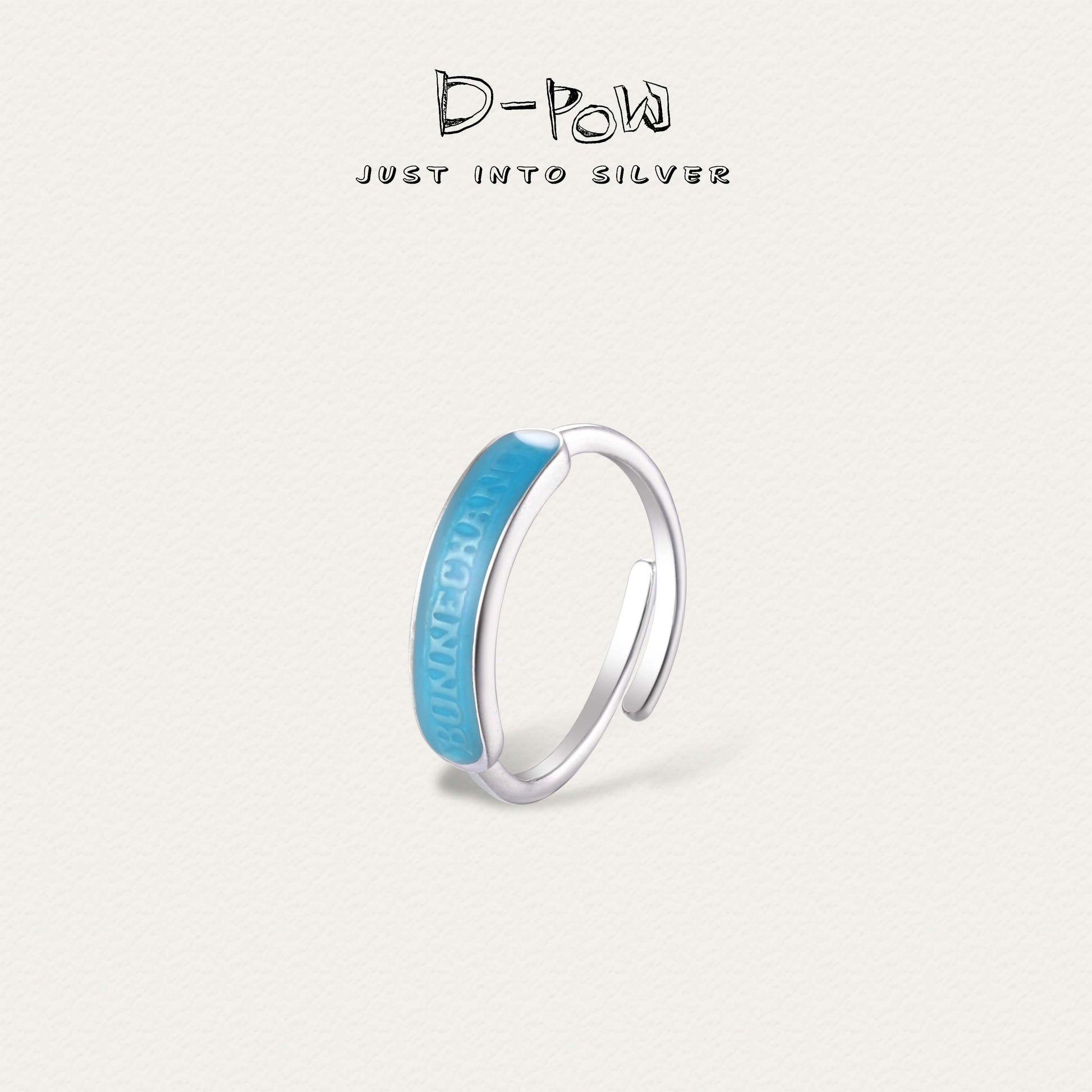 [Bonne Chance] D-POW Lucky Enamel Ring – Delicate, Adjustable, and Always On-Trend