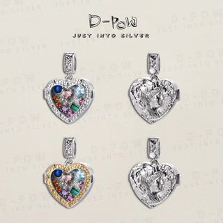 D-Pow 925 Sterling Silver Goddess Treasure Box Pendant Necklace 9792