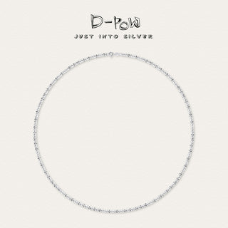 D-Pow 925 Silver & Sparkling Zircon Necklace - D-POW