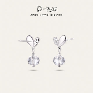 D-Pow Peach Drop Earrings 925 Silver | Cute & Elegant Fashion Jewelry - D-POW