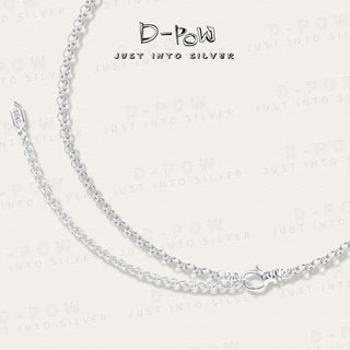 D-POW Sterling Silver Heart Necklace with Gold Accent & Cubic Zirconia Detailing - D-POW