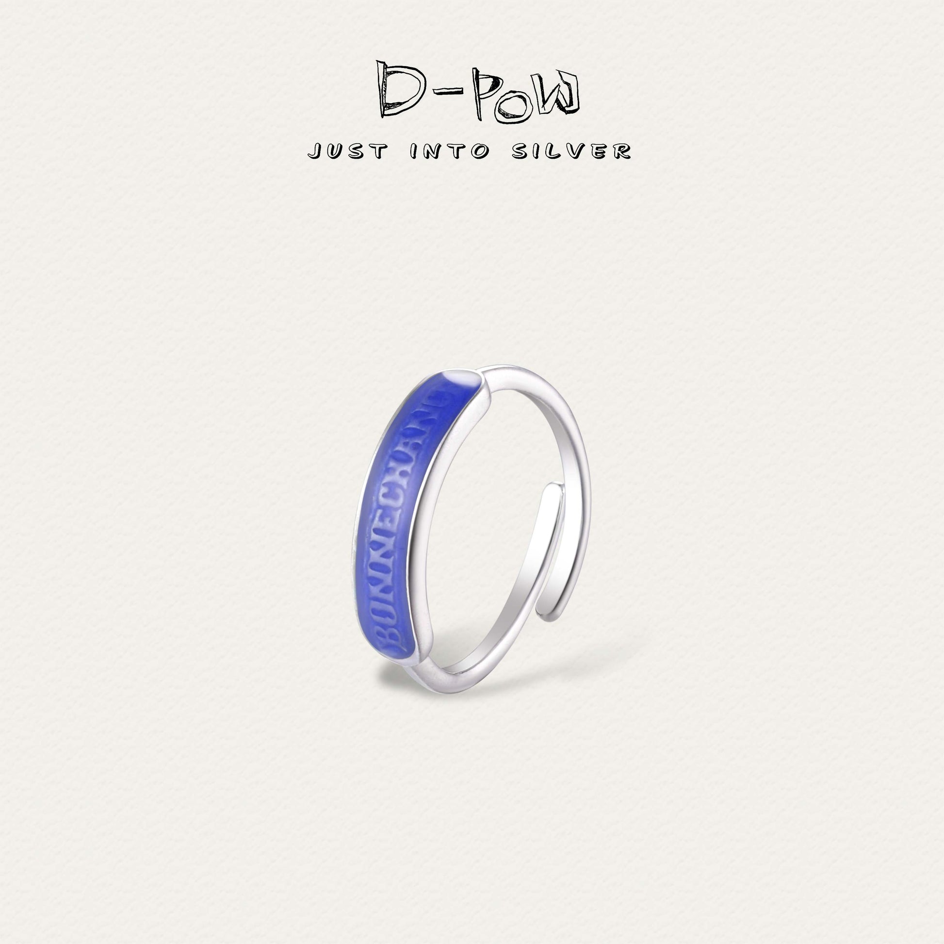 [Bonne Chance] D-POW Lucky Enamel Ring – Delicate, Adjustable, and Always On-Trend