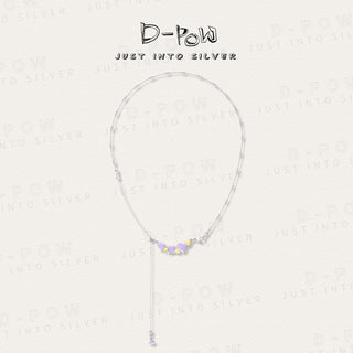 D-POW Sweetheart Multi-Color Enamel Heart Lariat Necklace - D-POW