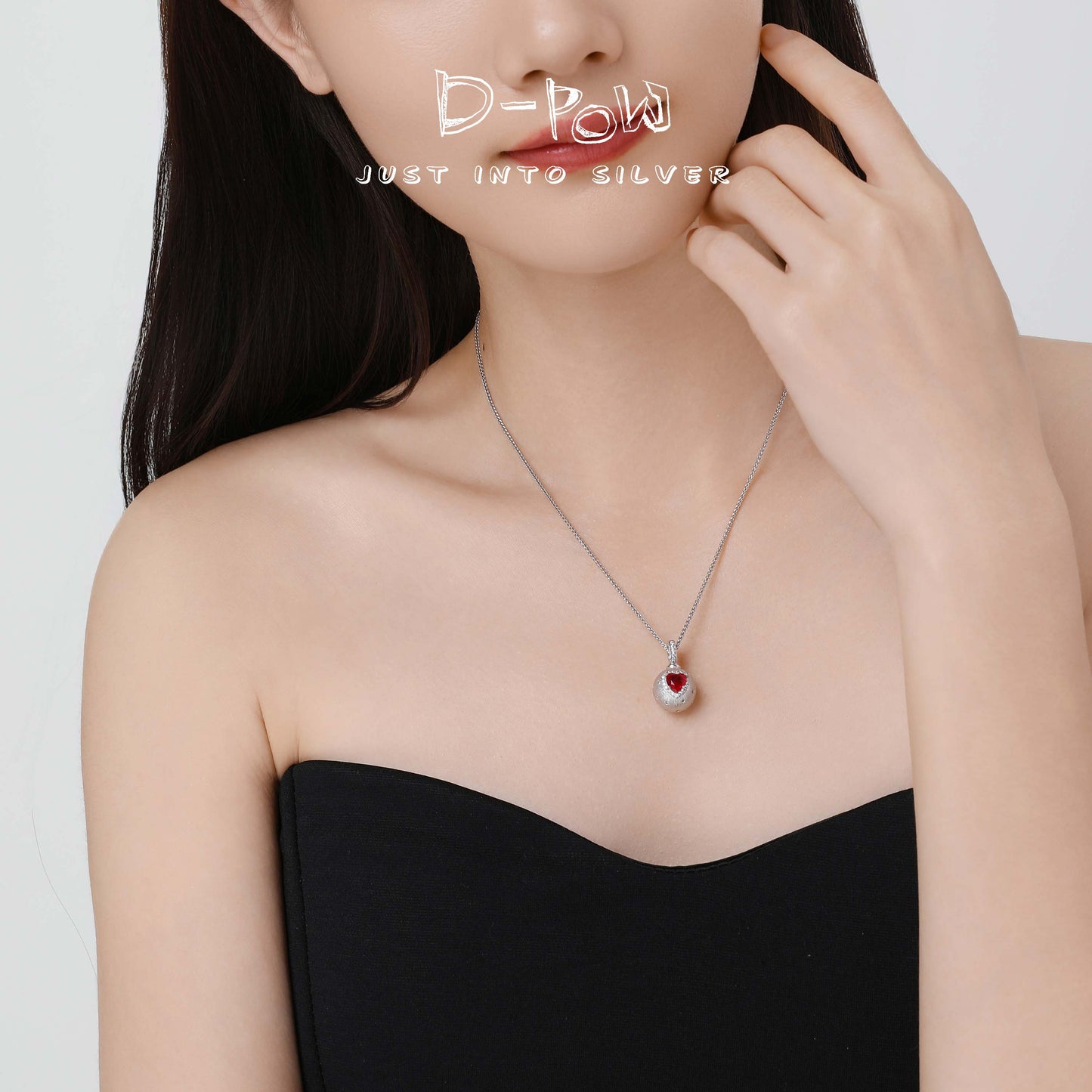 [Cosmic Amour Speical Edition] D-POW Haute Couture Peach-Motif Pendant in 925 Sterling Silver