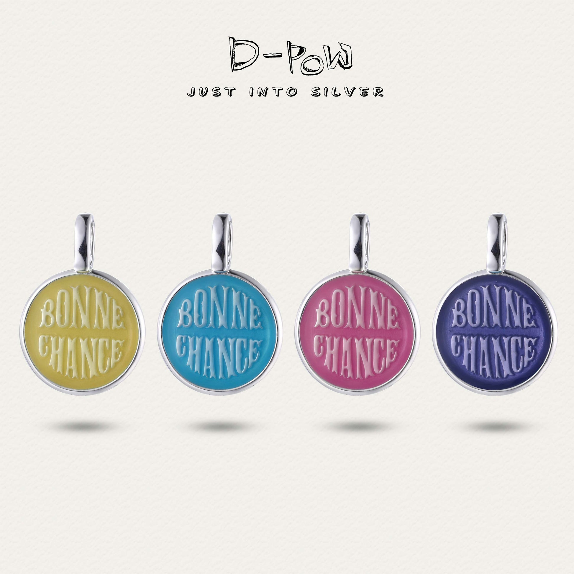 [Bonne Chance] D-POW Lucky Charm Pendant – Minimalist, Colorful & Universally Stylish
