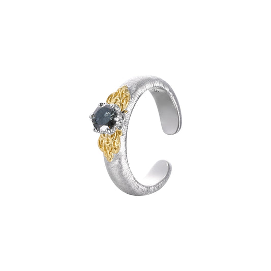 [Eternal Gleam] D-POW Handcrafted Moissanite Filigree Ring in Inspired Buccellati Style
