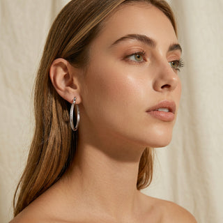 D-Pow S925 Silver Hoop Earrings – Minimalist Hoops - D-POW
