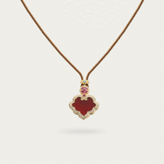 [Lustre Ruyi] D-pow Ruyi Brown Rope Drawstring Necklace 66cm(26'')