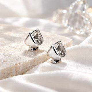 D-POW 925 Sterling Silver Spade Stud Earrings – Playing Card Inspired Jewelry | D-POW