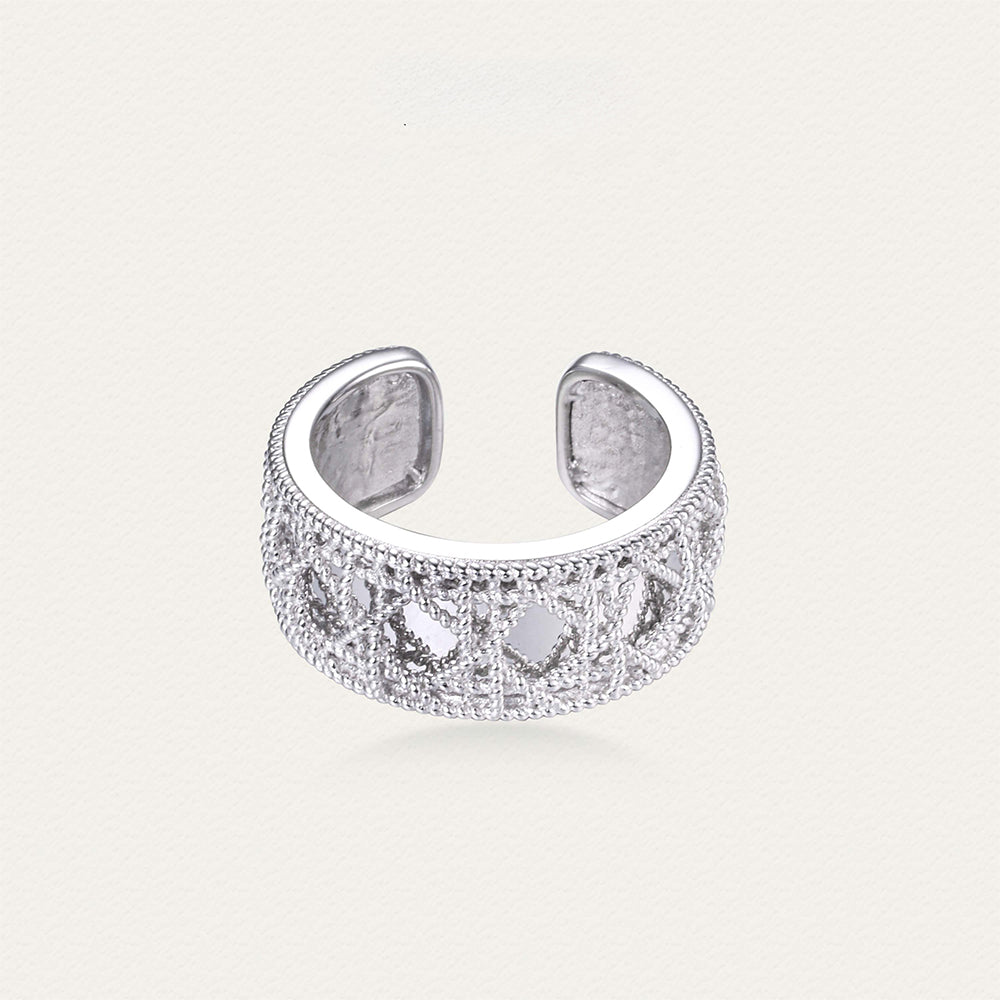 [Tyndall Light] D-pow Ice Crystal Lace Haute Couture Ring