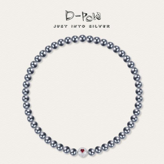 [Cosmic Amour] D-POW Haute Couture Peach-Motif Necklace in 925 Sterling Silver, 40CM(15.75'')