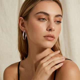 D-Pow S925 Silver Hoop Earrings – Minimalist Hoops - D-POW