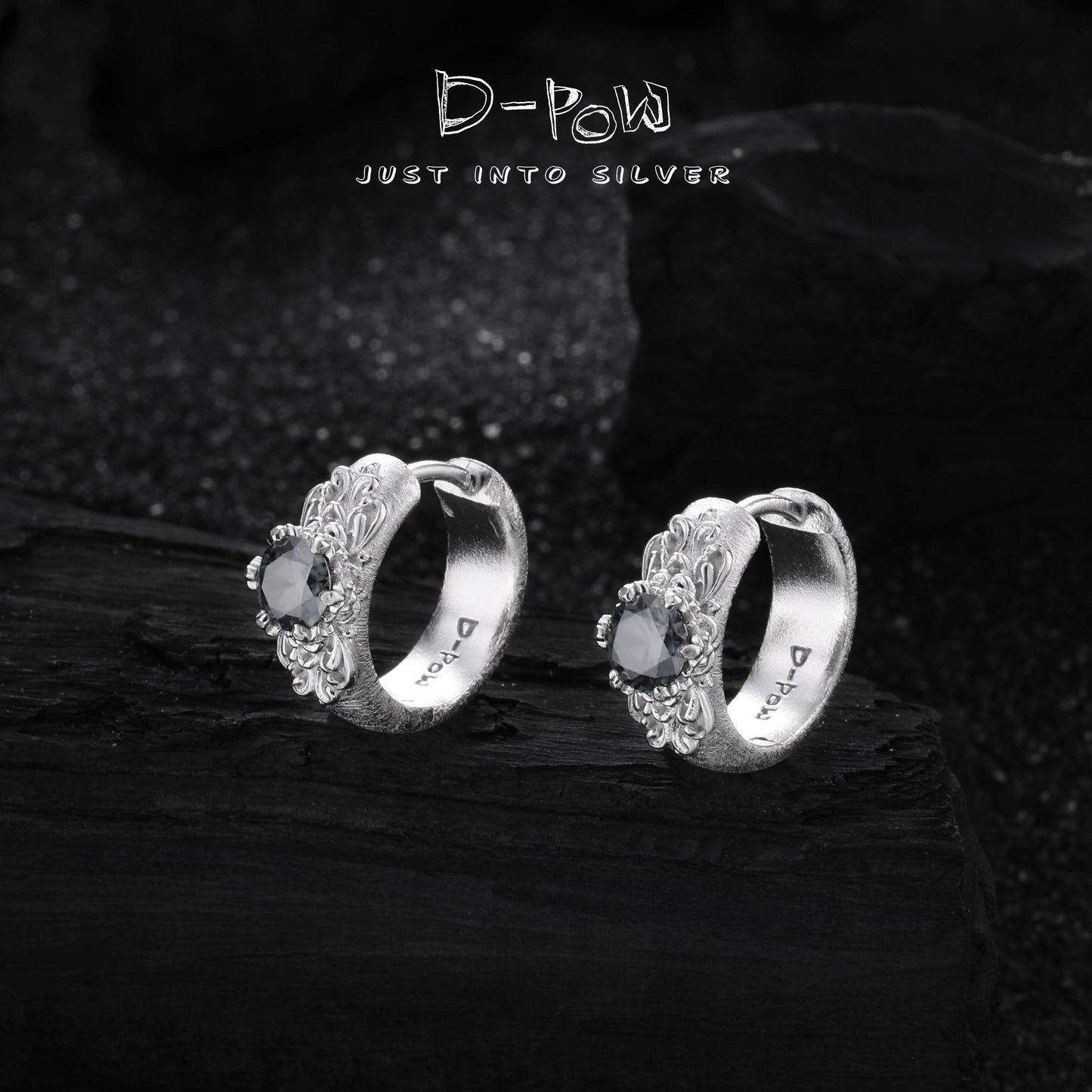 [Eternal Gleam] D-POW Moissanite Filigree Sterling Silver Ear Clips in Inspired Buccellati Style, 1 PAIR