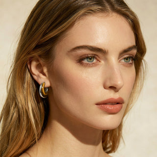 D-Pow 925 Sterling Silver Red Earrings | Elegant Light Luxury Fashion Jewelry - D-POW