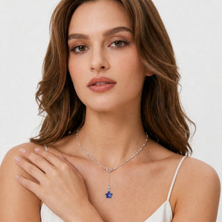D-Pow Colorful Star Y-Drop Necklace
