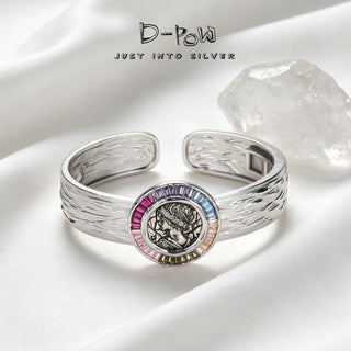 D-Pow S925 Sterling Silver Athena Queen Series Heavy Craft Bracelet - D-POW