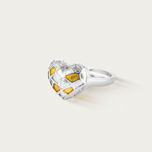 [Frozen Echo] D-POW Ice Cube Handmade Sterling Silver Adjustable Ring
