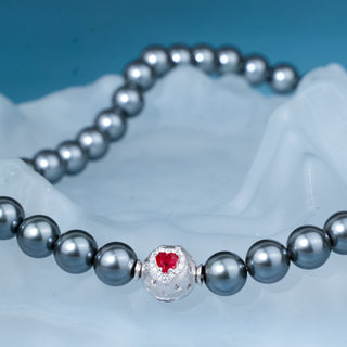 [Cosmic Amour] D-POW Haute Couture Peach-Motif Necklace in 925 Sterling Silver, 40CM(15.75'') - D-POW