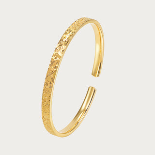 [Shatterlight Series] D-POW Hammered 999.9 Fine Silver Adjustable Cuff - D-POW