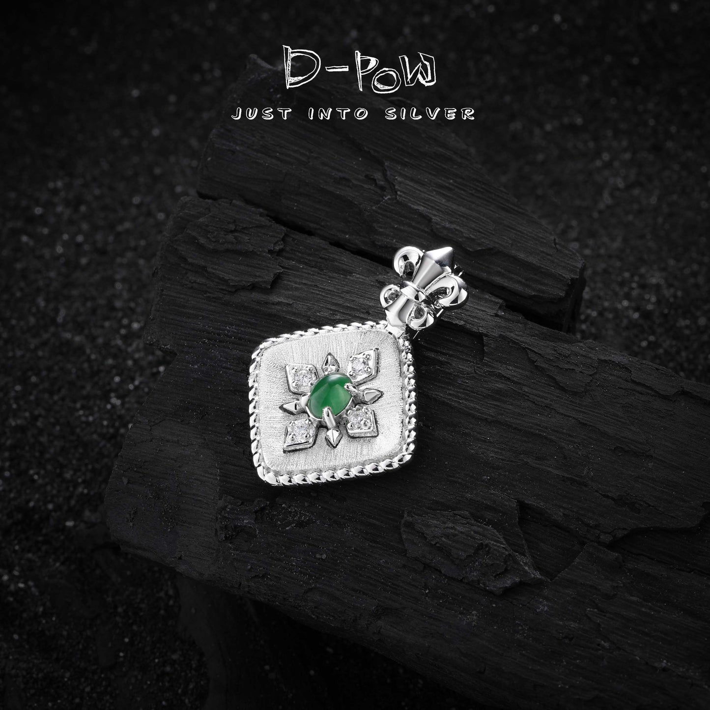 [Baroque Bloom Special Edition] D-POW 925 Sterling Silver Bucchi-Style Iris Filigree Pendant — Haute Couture Craftsmanship