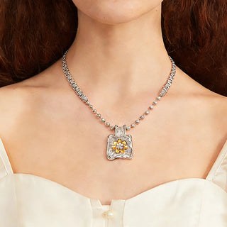 [Luminous Bloom] D-POW Luminous Bloom Medal Necklace (50cm) - D-POW