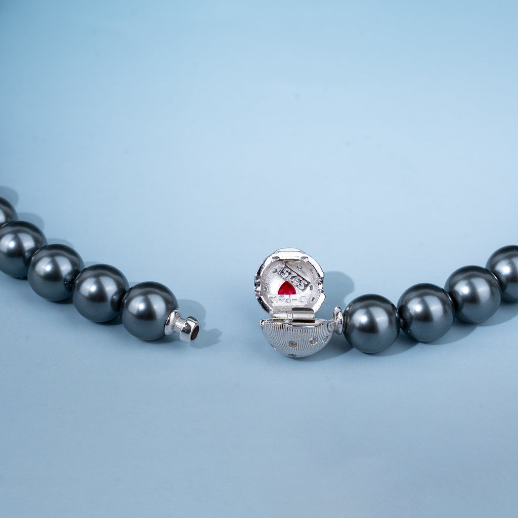 [Cosmic Amour] D-POW Haute Couture Peach-Motif Necklace in 925 Sterling Silver, 40CM(15.75'')
