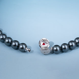 [Cosmic Amour] D-POW Haute Couture Peach-Motif Necklace in 925 Sterling Silver, 40CM(15.75'') - D-POW