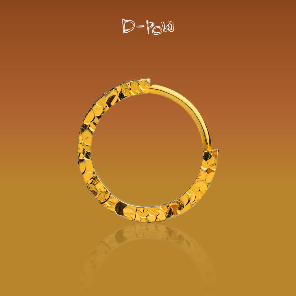 [Shatterlight Series] D-POW 925 Sterling Silver Crushed Ice Textured Hoop Earrings