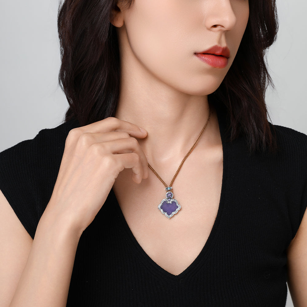 [Lustre Ruyi] D-pow Ruyi Brown Rope Drawstring Necklace 66cm(26'')