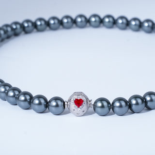 [Cosmic Amour] D-POW Haute Couture Peach-Motif Necklace in 925 Sterling Silver, 40CM(15.75'') - D-POW