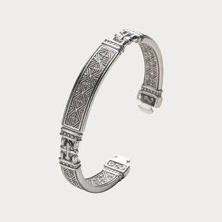 D-Pow S925 Sterling Silver& Leather Bracelet Base Chain – Pendant Not Included