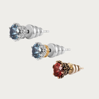 [Eternal Gleam] D-POW 925 Sterling Silver Moissanite Stud Earrings - D-POW
