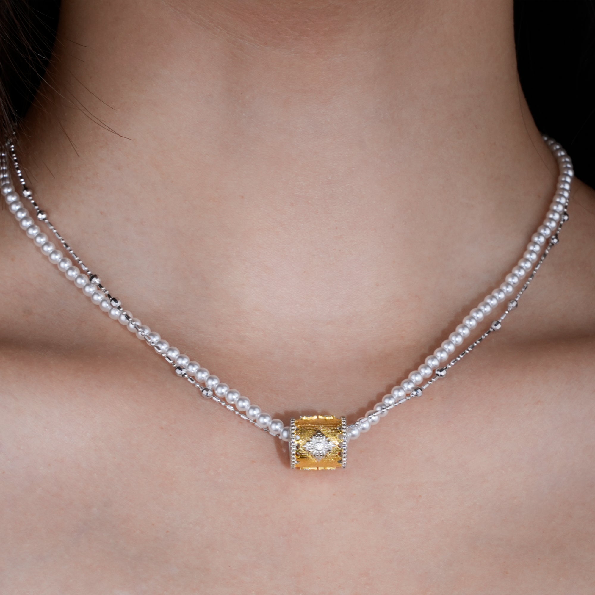Baroque Bloom] D-POW 925 Sterling Silver 