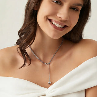 [Firework Blossom] D-POW Firework White Peach Necklace (51cm) - D-POW