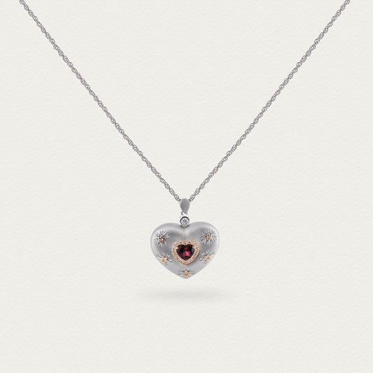 Plato's Heart | D-pow Fine Custom-Made Sterling Silver Love Necklace 49cm (19.3'')