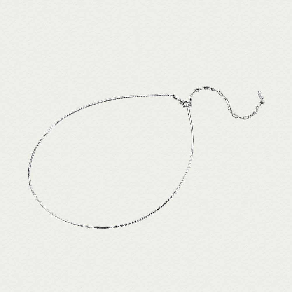 Essential| D-pow Dainty Meteor 925 Silver Necklace 50cm (19.7'')