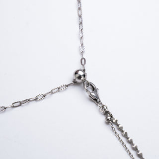 [Baroque Bloom] D-POW Baroque-Inspired Double Heart Necklace in 925 Sterling Silver - D-POW