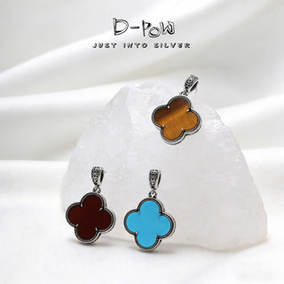 S925 Sterling Silver Four-Leaf Clover Pendant – Minimalist Luxury Elegant Classic Jewelry for Women