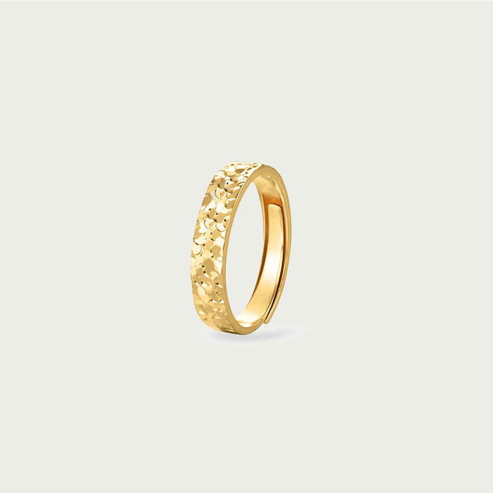 [Shatterlight Series] D-POW Sterling Silver Adjustable 'Crushed Ice' Statement Ring