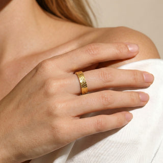 🔥[50% off Sale] D-POW Sterling Silver Adjustable 'Crushed Ice' Statement Ring - D-POW